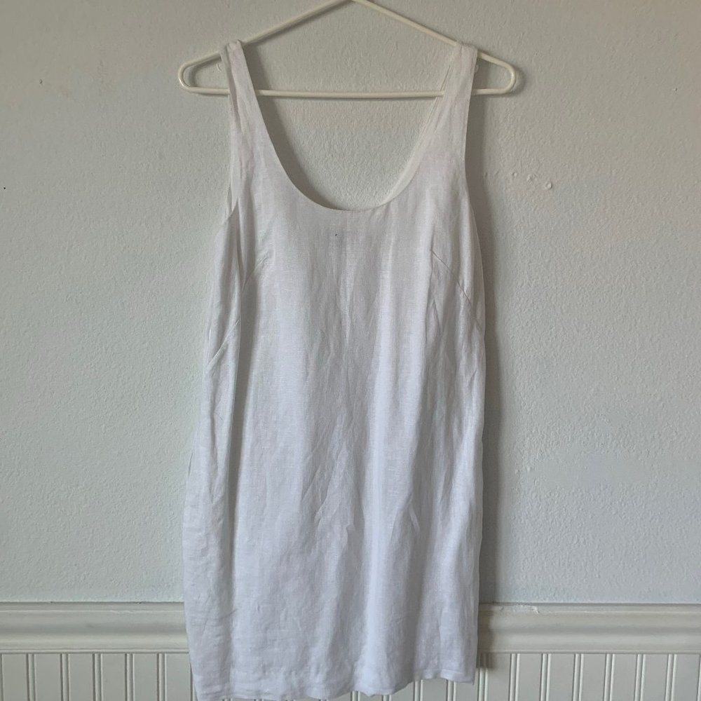 Armani Exchange White Tank Dress